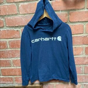 Kids Carhartt Blue t shirt Hoodie